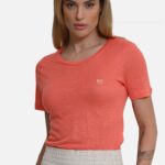Blusa Linho Court- Laranja