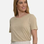 Blusa Linho Court- Nude