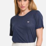 Blusa Linho Court –Azul Marinho