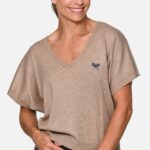 Blusa Racket5 Tricot- Marrom