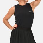 Short Saia Plissado Wimbledon – Preta